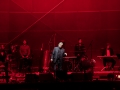 Ponownie zdjęcie z koncertu Einsturzende. Przedstawia ono wszystkich członków zespołu grających na instrumentach. Scena oświetlona jest na czerwono.